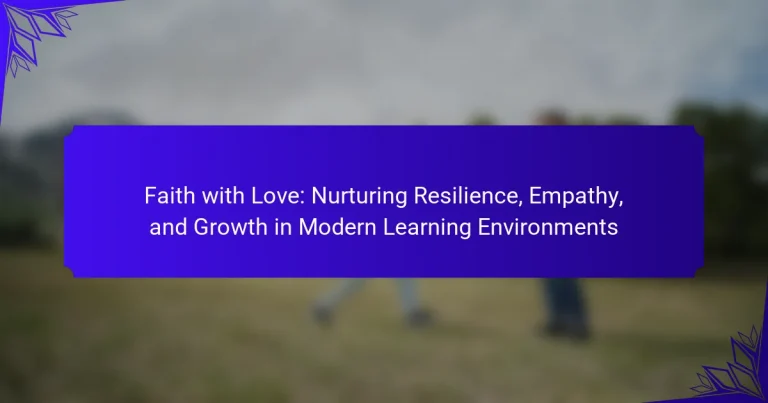 Faith with Love: Nurturing Resilience, Empathy, and Growth in Modern Learning Environments