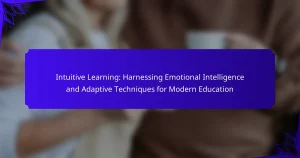 Intuitive Learning: Harnessing Emotional Intelligence and Adaptive Techniques for Modern Education
